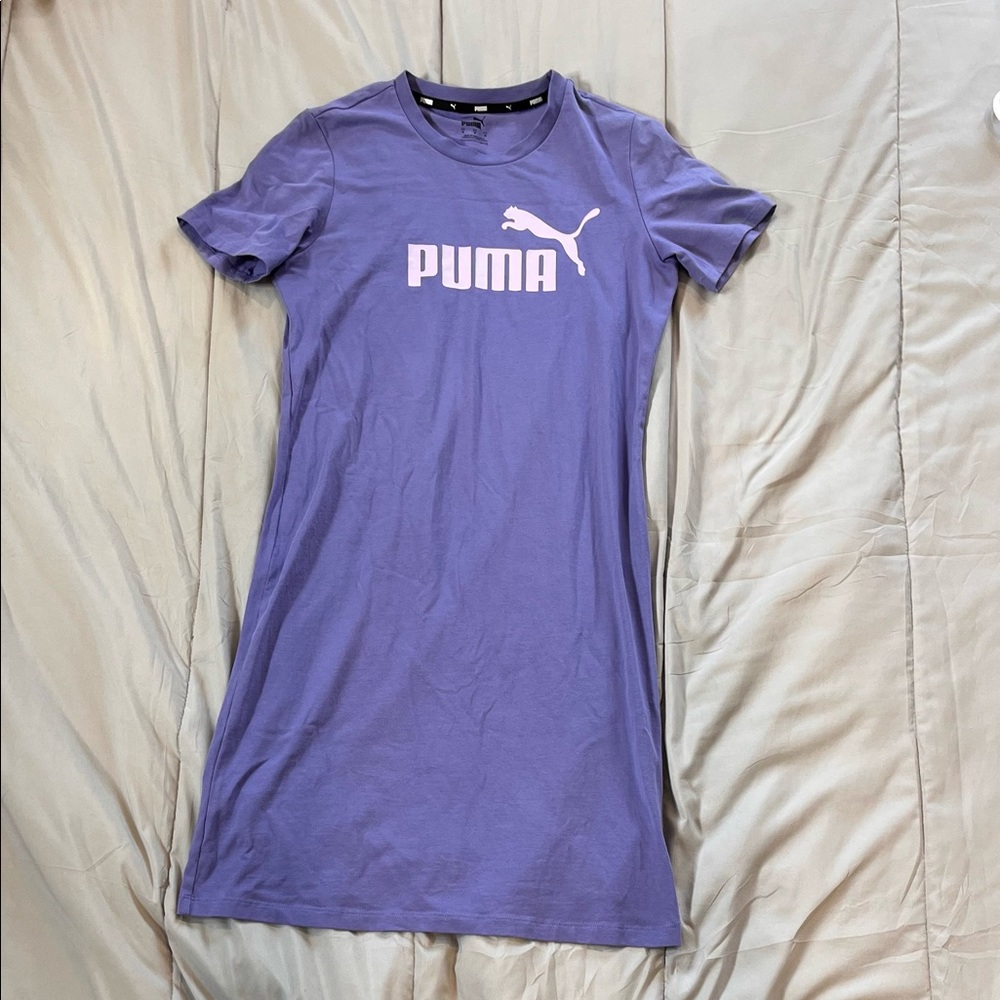 purple puma t-shirt dress
